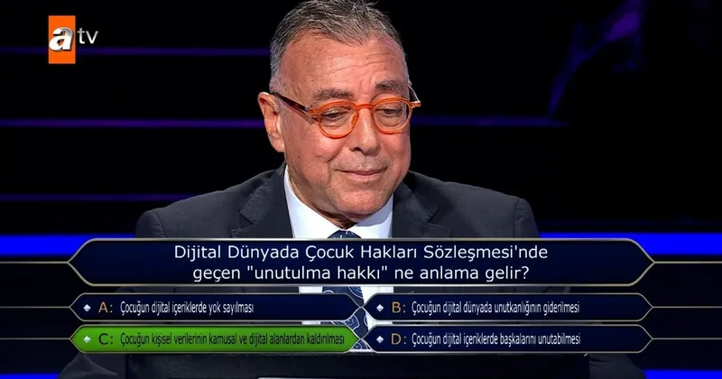 Milyoner’den çocuk hakları ile ilgili dikkat çekici soru!