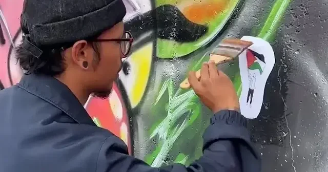 Kolombiyalı sanatçıdan Filistin’e özgürlük mesajı: Sokaklar kare kare direnişle canlandı VİDEO İZLE