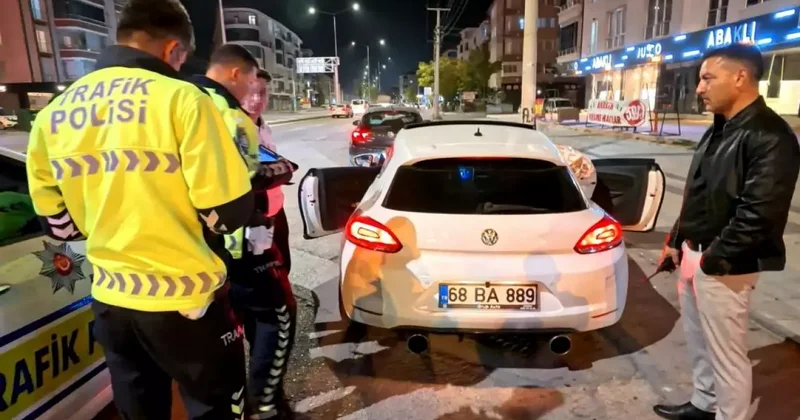 Abart egzozlu araç sürücüsüne 11 bin 434 lira ceza