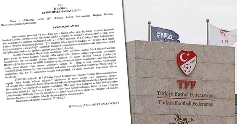 İstanbul Cumhuriyet Başsavcılığı ndan açıklama: Nisan ayında soruşturma başlatıldı Fanatik Gazetesi Süper Lig Haberleri Spor
