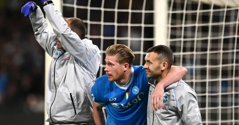 Napoli de De Bruyne şoku! Uzun süre uzak kalacak Sözcü Gazetesi
