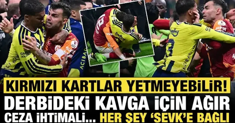 Kırmızı kartlar yetmeyebilir! Derbinin önüne geçen kavgada ağır ceza gündemde