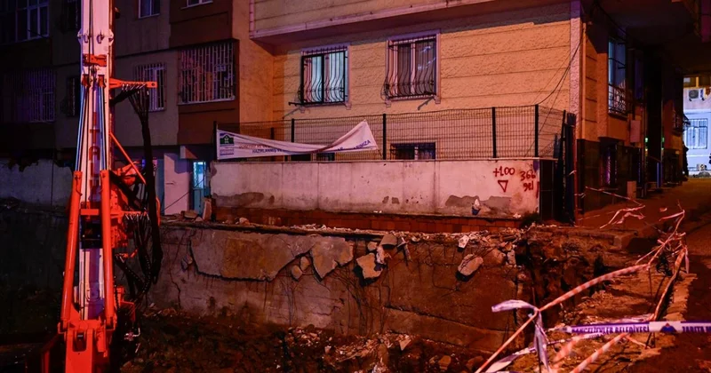 Bahçelievler de çökme riski oluşan 2 apartman boşaltıldı