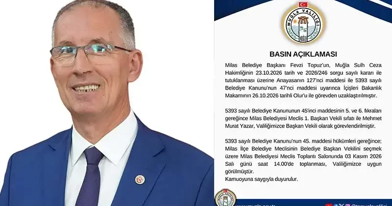 Fevzi Topuz un yerine geçici olarak Mehmet Murat Yazar başkan vekili olarak görevlendirildi