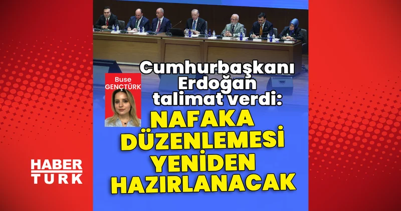 Son dakika: Cumhurbaşkanı Erdoğan talimat verdi: Nafaka Düzenlemesi yeniden hazırlanacak Son dakika haberleri
