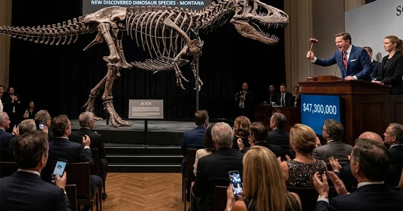Üç metrelik dinozor iskeleti dudak uçuklatan fiyata satıldı Sözcü Gazetesi