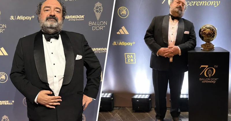 Nevzat Aydın Ballon d Or töreninde! Herkes aynı yorumu yaptı: Para var huzur var