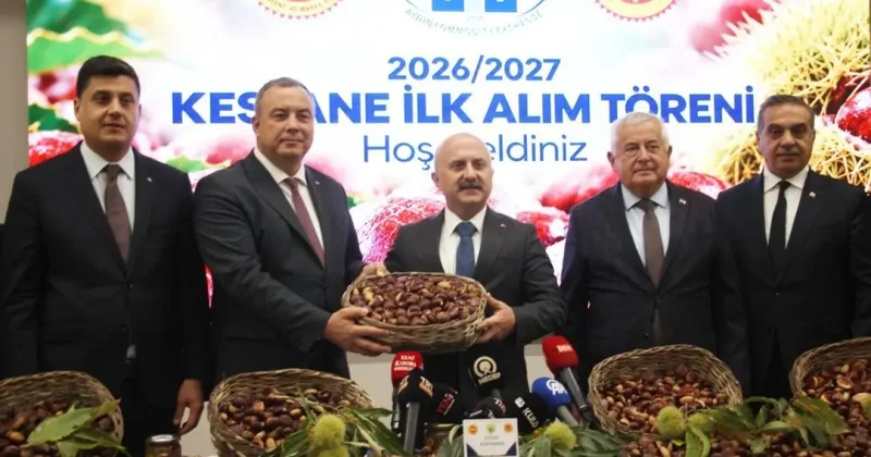 Aydın kestanesinde sezonun ilk ürünü 600 TL den alındı