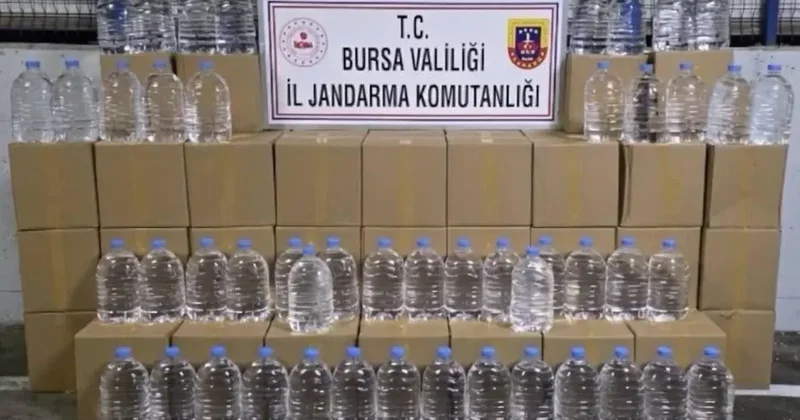 Bursa’da bin 260 litre etil alkol ele geçirildi