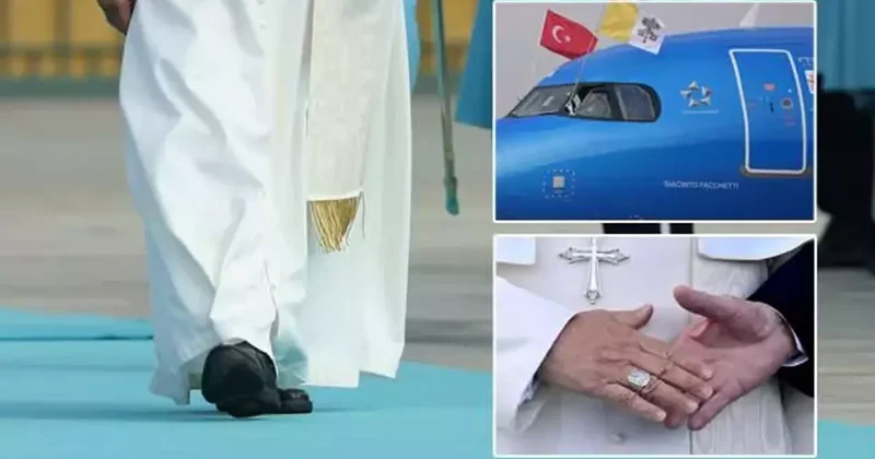 Uçak ismi, ayakkabı, İznik vasiyeti... İşte Papa nın Türkiye ziyaretindeki semboller!