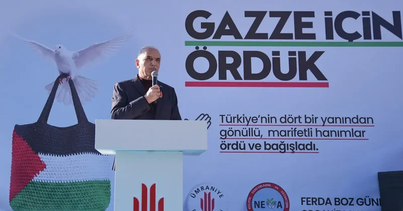 Ümraniye de Gazze yararına kermes düzenlendi