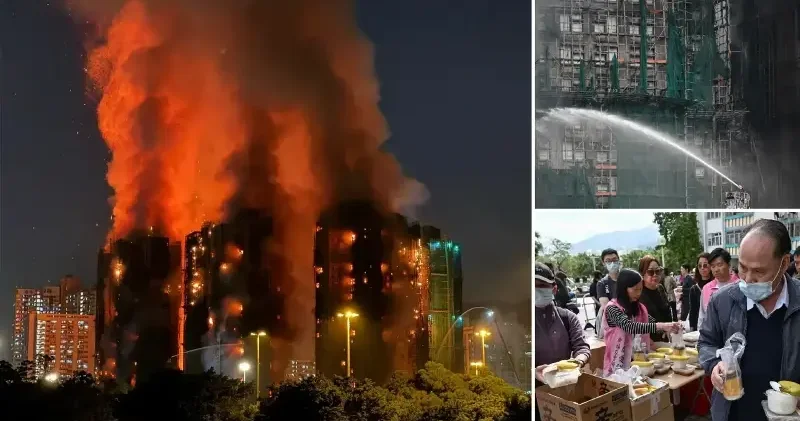 Hong Kong da yedi kule yangını: Binlerce kişi Sos Haritasına kilitlendi Asya Haberleri