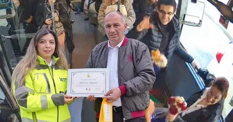 Sürpriz davranışıyla yüreklere dokunmuştu! İETT şoförü ödüllendirildi