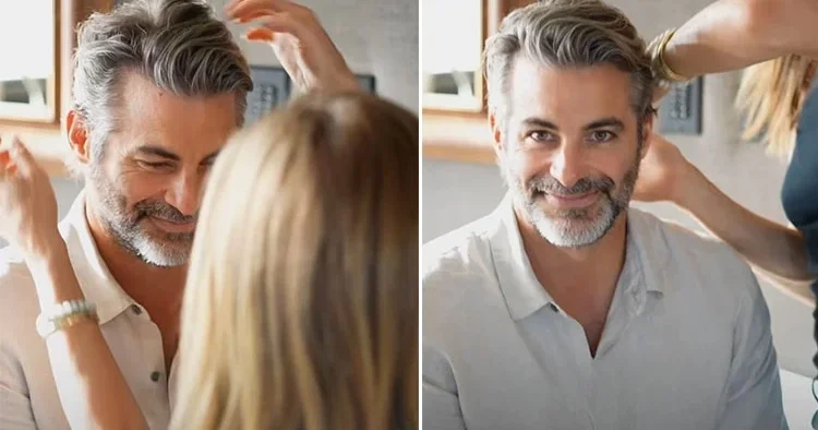 Yıllar sonra gelen aşk ayaklarını yerden kesti… Sevgilisinin saçlarını bile kendi elleriyle yapıyor