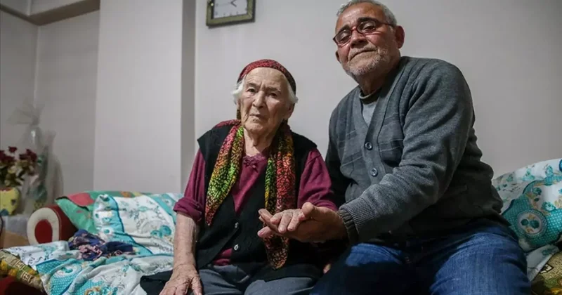 114 yaşındaki Fatime nine oğluyla hayata tutunuyor