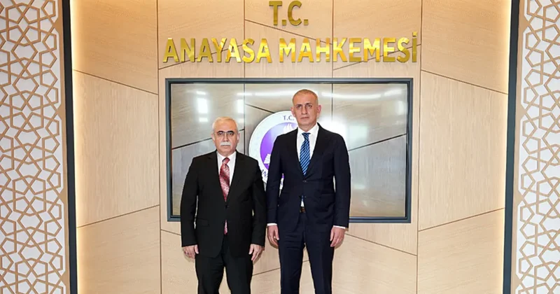 İbrahim Hacıosmanoğlu ndan Anayasa Mahkemesi Başkanı Özkaya ya ziyaret!