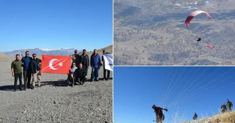 Terörden arındırılan Cudi Dağı nda yamaç paraşütü yapıldı Gündem Haberleri