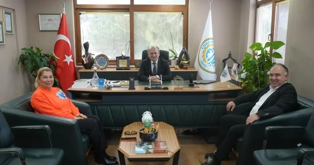 Ayvalık tan Edremit Ticaret Odasına ziyaret Balıkesir Haberleri