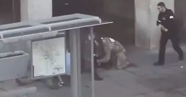 Washington da 2 ABD askerini öldüren saldırganın etkisiz hale getirildiği anlar