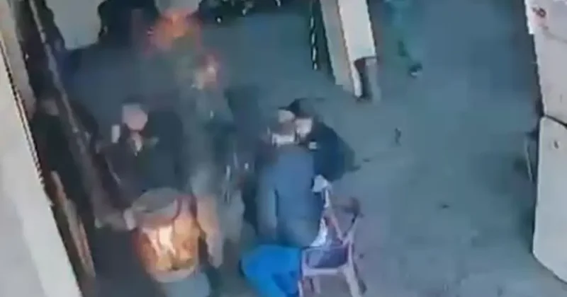 Sobaya dökülen mazot bomba gibi patladı, çırak yaralandı