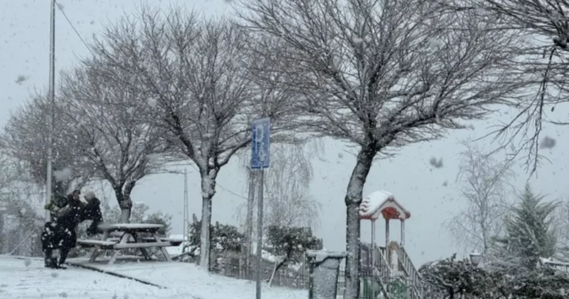 Ordu’nun seyir terası Boztepe beyaza büründü
