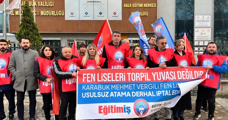 Eğitim İş’ten Karabük’teki usulsüz atamaya tepki: Usul ve esaslar hiçe sayılarak tepeden inme bir biçimde gerçekleşti