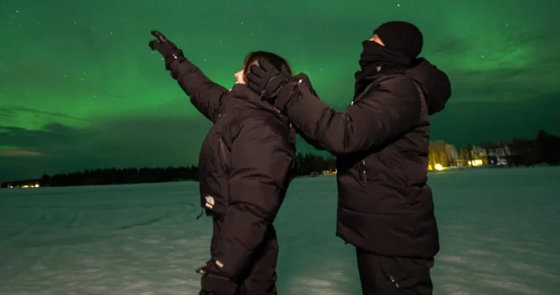 Arda Güler ile Duru Nayman, kuzey ışıklarını seyretti Magazin haberleri