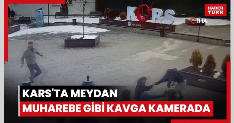 Kars ta meydan muharebe gibi kavga kamerada: 7 yaralı
