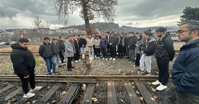 KBÜ lü Öğrenciler TCDD Karabük te saha çalışması yaptı Karabük Haberleri