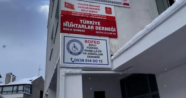 Bolu da hırsızlar, engelliler derneğinin masa ve sandalyesini çaldı Bolu Haberleri