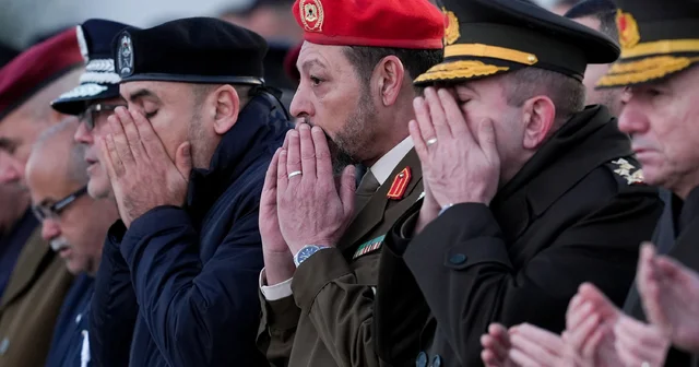 Düşen uçakta hayatını kaybeden Libya askeri heyeti için Ankara da tören düzenlendi Ankara Haberleri