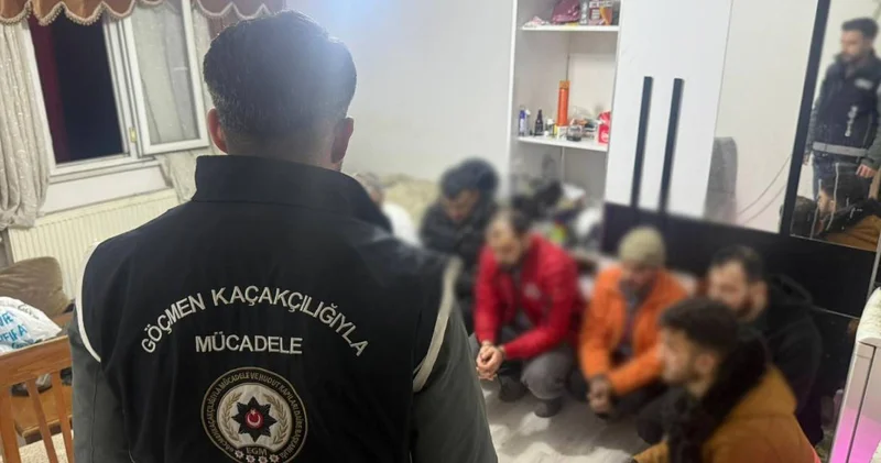Bağcılar da kaçak göçmenlere operasyon: 6 gözaltı