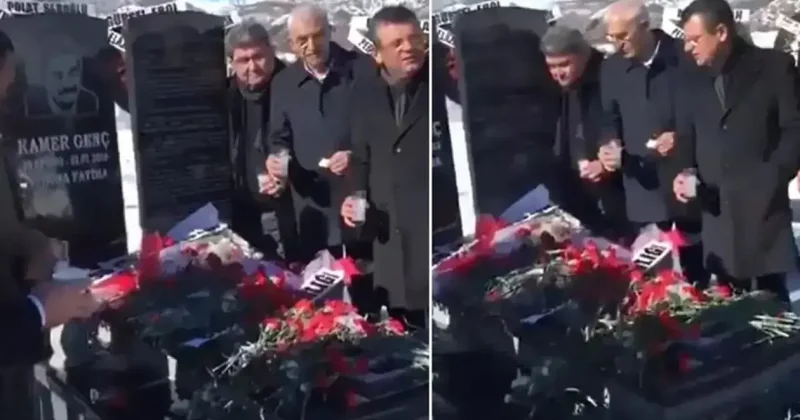 CHP den Kamer Genç in mezarı başındaki skandal görüntülere ilk açıklama