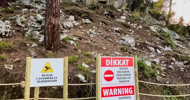 Marmaris Ticaret Odası ndan 2 bin yıllık kaya mezarlarına kameralı koruma desteği Muğla Haberleri