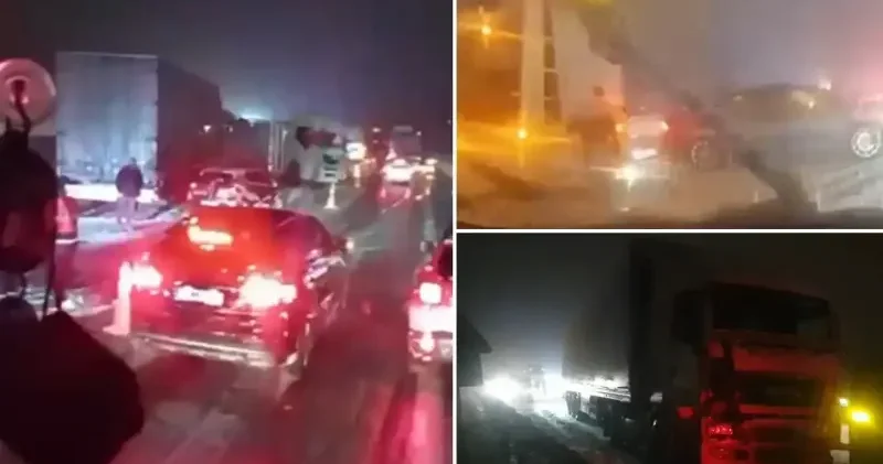 Bolu Dağı nda kar yağışı zincirleme kazayı getirdi Dünya Haberleri