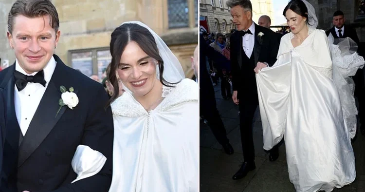 Ünlü şef kızını evlendirdi... Gülsün mü ağlasın mı bilemedi... Karlar prensesi gibi gelin oldu