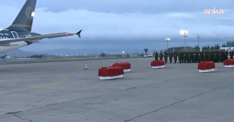 Düşen uçaktaki Libya heyeti için tören Sözcü Gazetesi