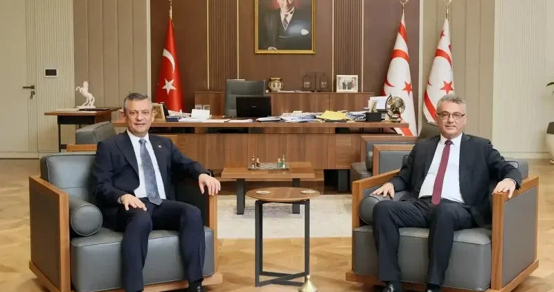 CHP lideri Özel KKTC Cumhurbaşkanı Erhürman ile Lefkoşa da görüştü Politika Haberleri