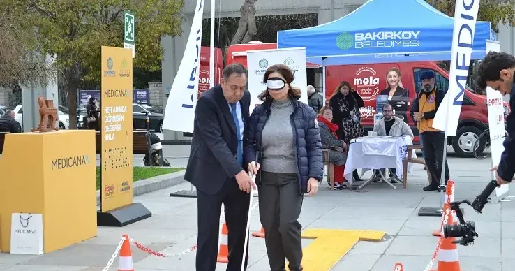 Görme engellilerin yaşadığı zorluklara dikkat çekmek için ‘Empati Parkuru kuruldu