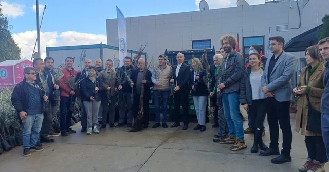 Büyükşehir harekete geçti, Datça da fidanlar üreticilerle buluştu Muğla Haberleri