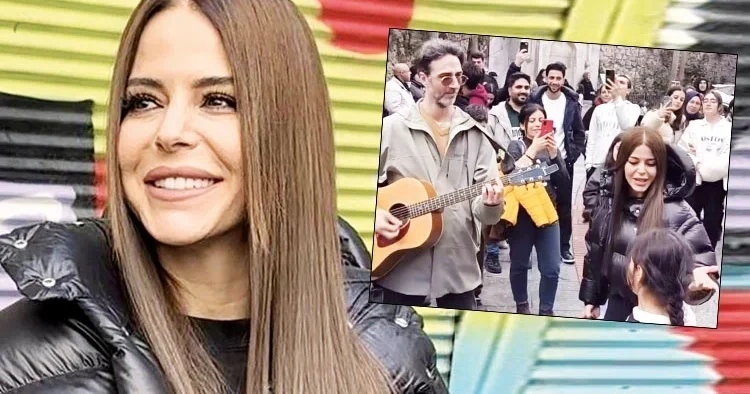 Konser öncesi sokakta prova