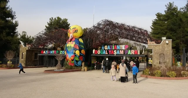 Gaziantep Doğal Yaşam Parkı nda yarıyıl tatili yoğunluğu Gaziantep Haberleri