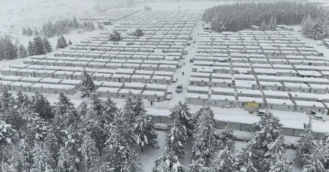 Kar kalınlığının 1 metreyi bulduğu Doğanşehir havadan görüntülendi Malatya Haberleri