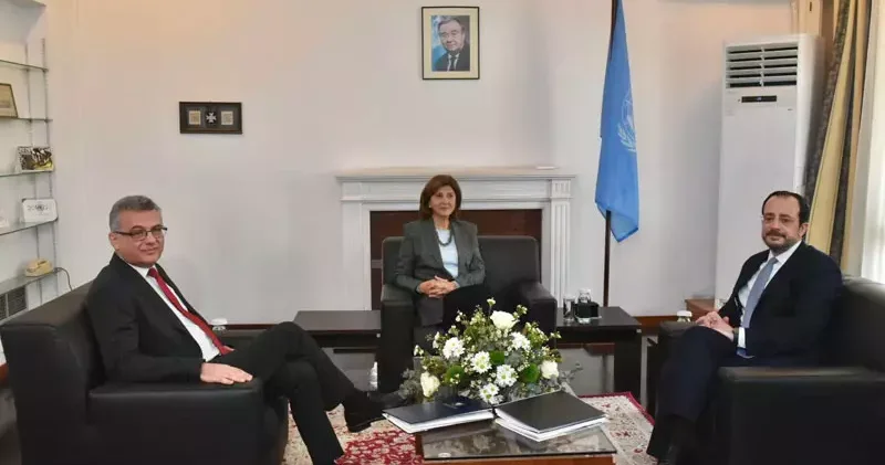 KKTC Cumhurbaşkanı Erhürman, GKRY lideri Hristodulidis ile görüştü