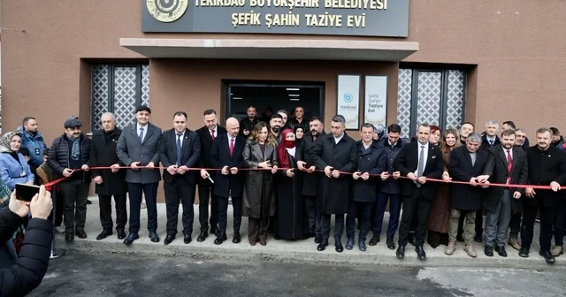 Kapaklı da Şefik Şahin Taziye Evi hizmete açıldı Tekirdağ Haberleri