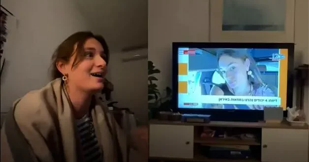 İsrail TV kanalı yaşayan İsrailli kadını İran da ölen protestocu olarak sundu