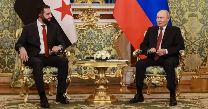 Putin Şara ile Moskova da bir araya geldi: Suriye de toprak bütünlüğü vurgusu