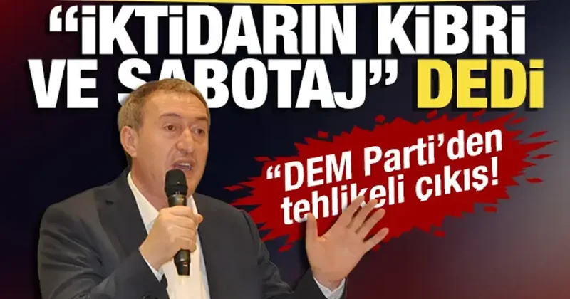 DEM in nifak dili hortladı! Tuncer Bakırhan: İktidarın kibri ve sabotaj