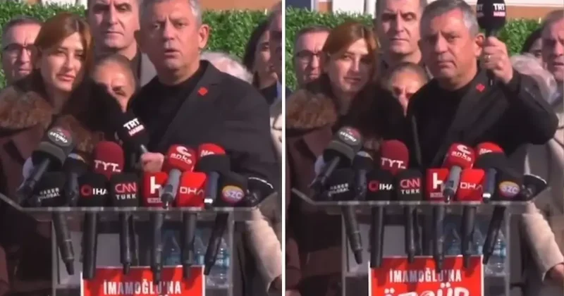 Özgür Özel mahkeme çıkışı öfkesine hakim olamadı! TRT mikrofonunu alıp demediğini bırakmadı