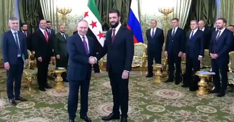 Şara ve Putin, Moskova da görüşmeye başladı. Sözcü Gazetesi